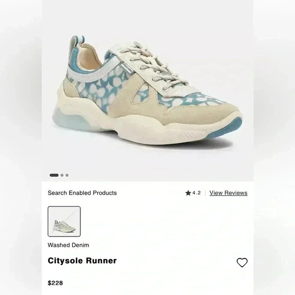 Coach City Sole Runner G4972 Size US 5.5B, EUA 36 Color Hyacinth Pink NEW - Picture 9 of 9